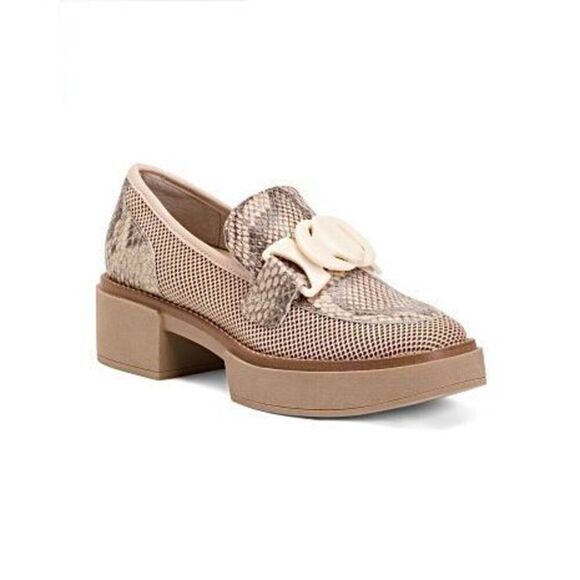 Dolce Vita Leather Sandey Loafers size 6 Chunky Sand Cream Tan - Picture 1 of 11
